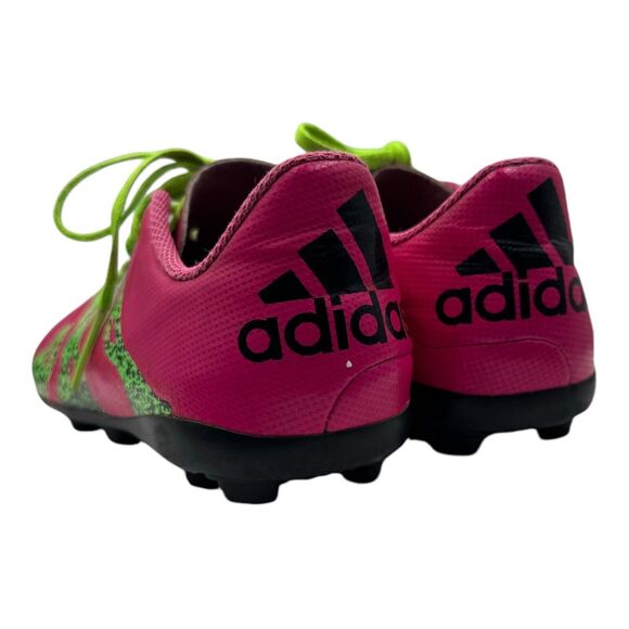 Adidas X 15.4 FXG Boots Cleats Kids 1.5 Shoes Soccer Football Pink Green Outdoor - Picture 6 of 15
